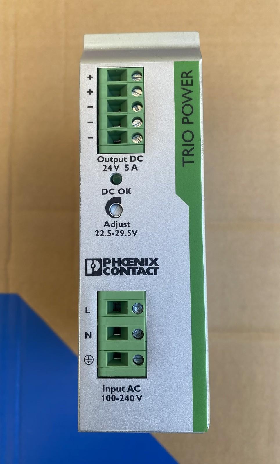TRIO PS/1AC/24DC/5 POWER SUPPLY 24VDC 5A 2866310