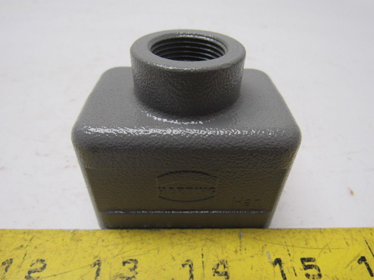 Hood, Size: 10 B, Low construction, Double locking lever, Top entry, 1x M25