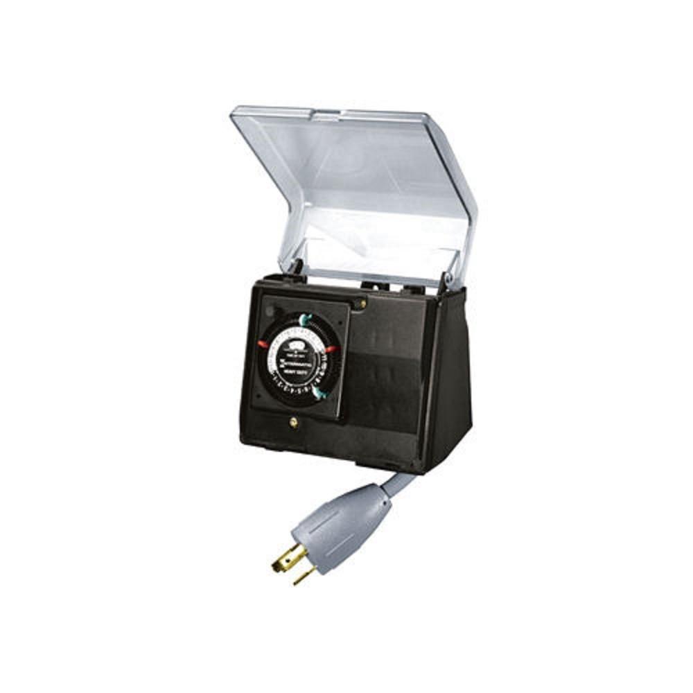 Outdoor Mechanical Plug-In Timer with Built-In Enclosure