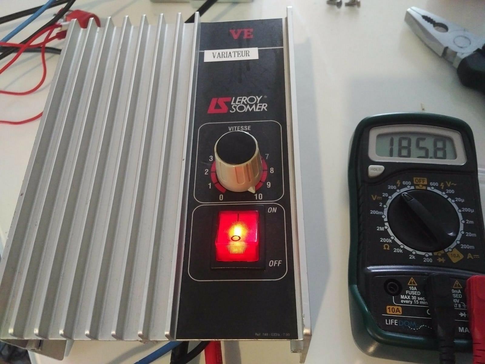 Variateur VE18A/TESTED COURANT CONTINU Speed variator