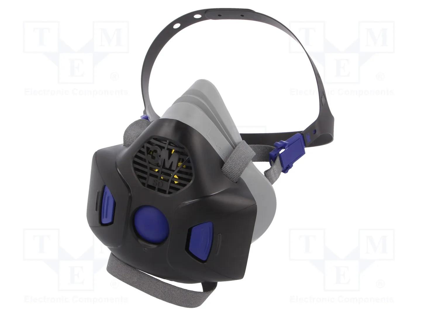 3M™ Secure Click™ Half Facepiece Reusable Respirator with SpeakingDiaphragm HF-803SD, Large, 10 ea/Case