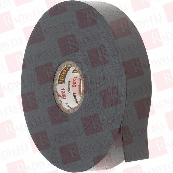 Scotch Linerless Rubber Splicing Tape 130C, 3/4 in x 30 ft, Black, 1 roll/carton, 24 rolls/Case