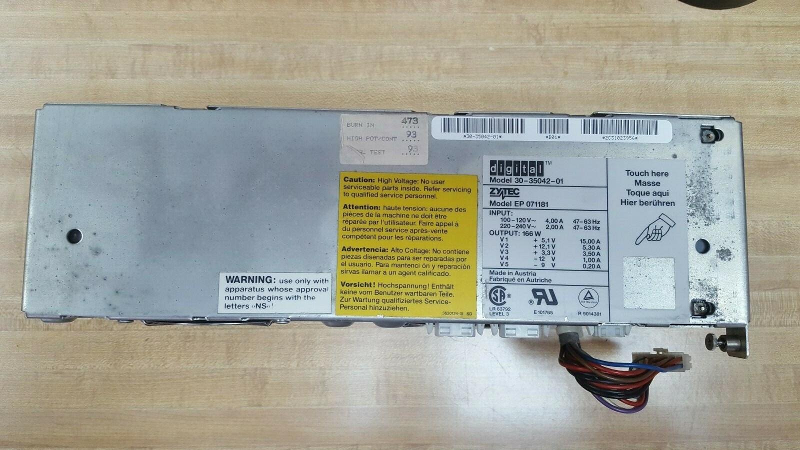 Digital Computer Power Supply 30-35042-01 Zytec EP 071181