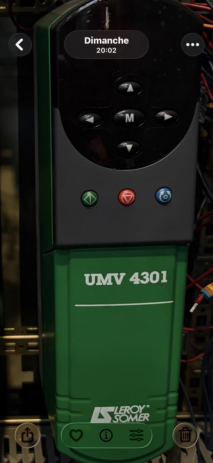 Somer Variateur de vitesse UMV 4301 11T 7,5 kW 380-480 P127)
