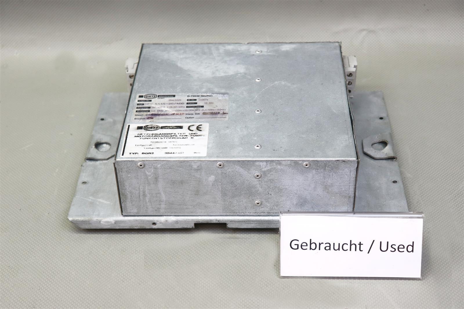 BGR2 Netzeingangsfilter 95444451 Dsv 5445-20/400 Usé