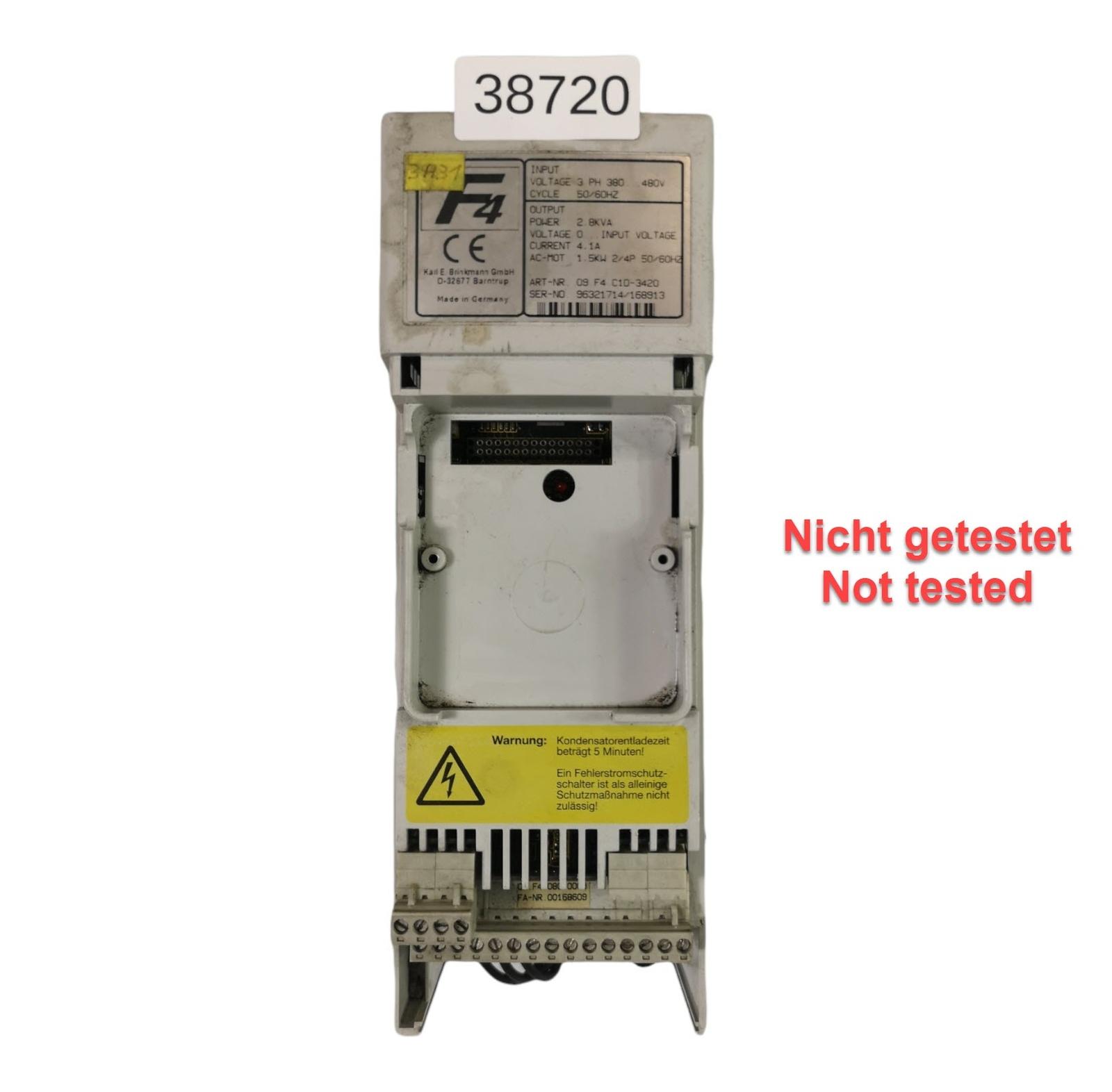 NON TESTÉ 09.F4.C1D-3420 Inverseur De Fréquence 1,5 KW