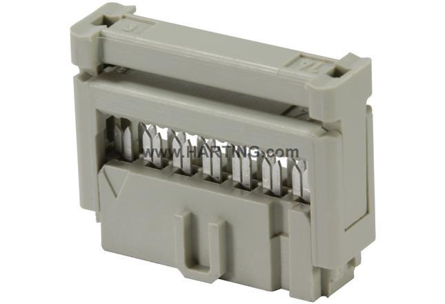 Female connector, Rated current: ‌2.5 A, Thermoplastic resin (PBT), Grey, Contacts: 10, Performance level: 3