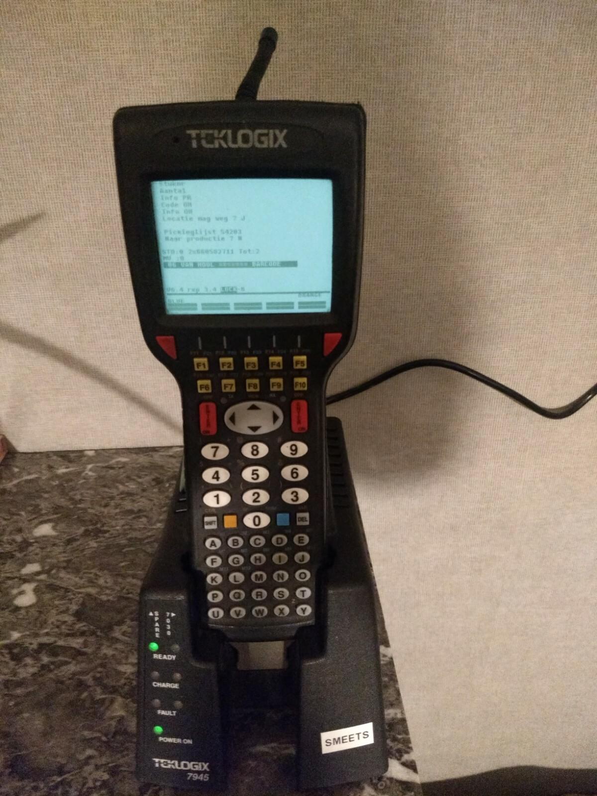 7030/SR Handheld Barcode Scanner Teklogix 7945 Dual Unit Charger