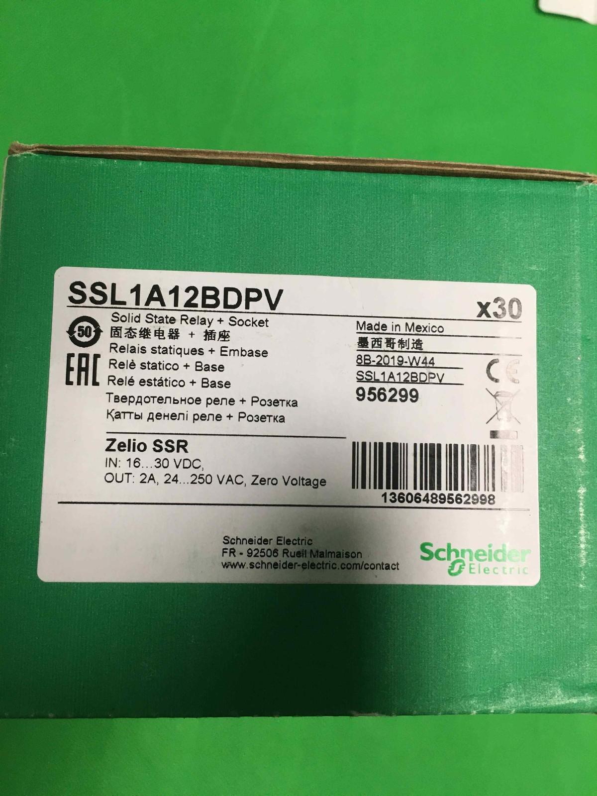 pre-assembled relay, Harmony Solid State Relays, 2A, zeroVoltage switching, screw sockets, input 16...30V DC, output 24...250V AC