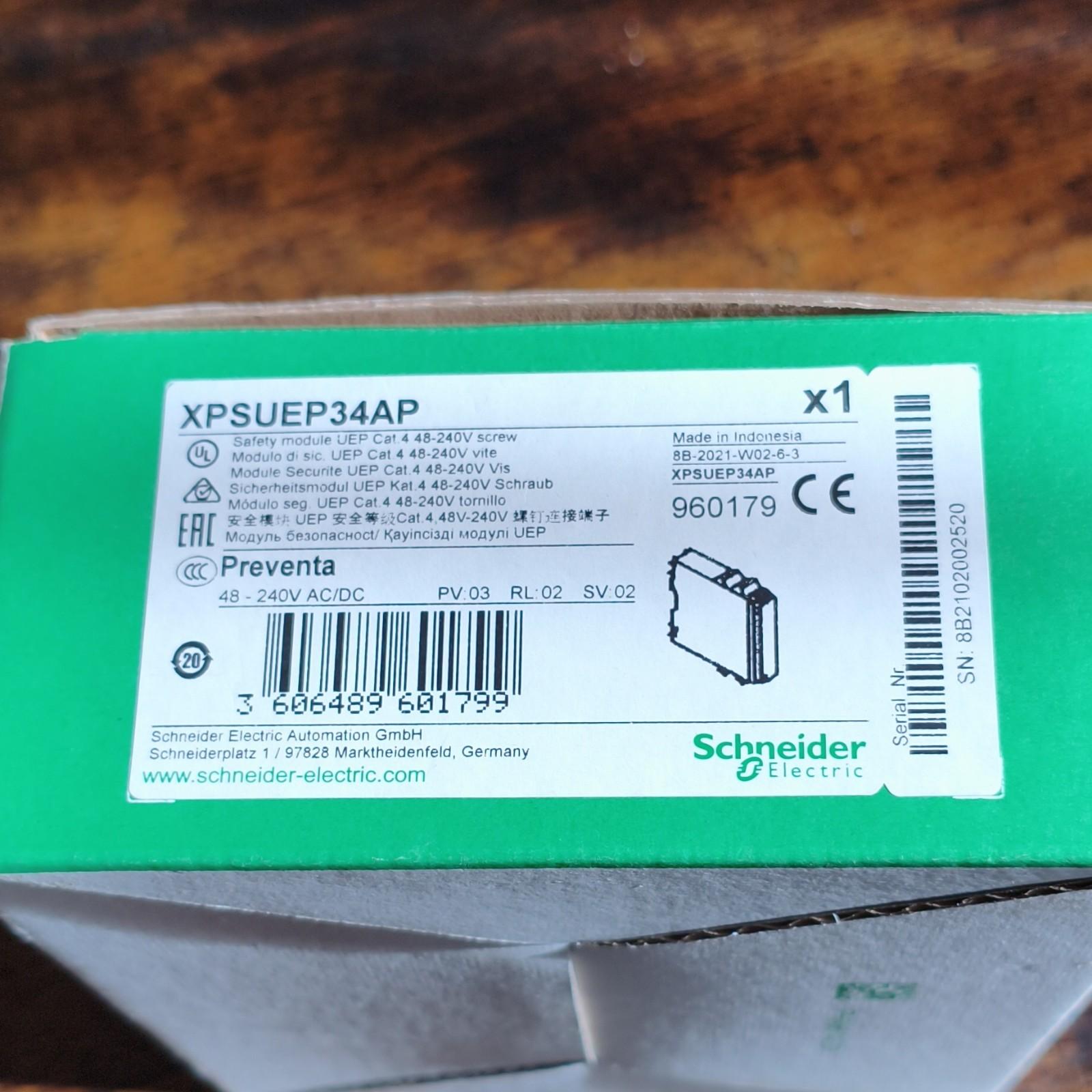 safety module, Harmony XPSU, Cat 4, expansion use with universal range, 48 to 240V AC or DC, screw
