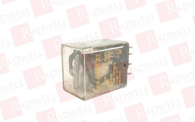 Plug in relay, Type R, miniature, 0.167 HP at 120 VAC, 3A resistive at 277 VAC, 14 blade, 4PDT, 4 NO, 4 NC, 120 VAC coil