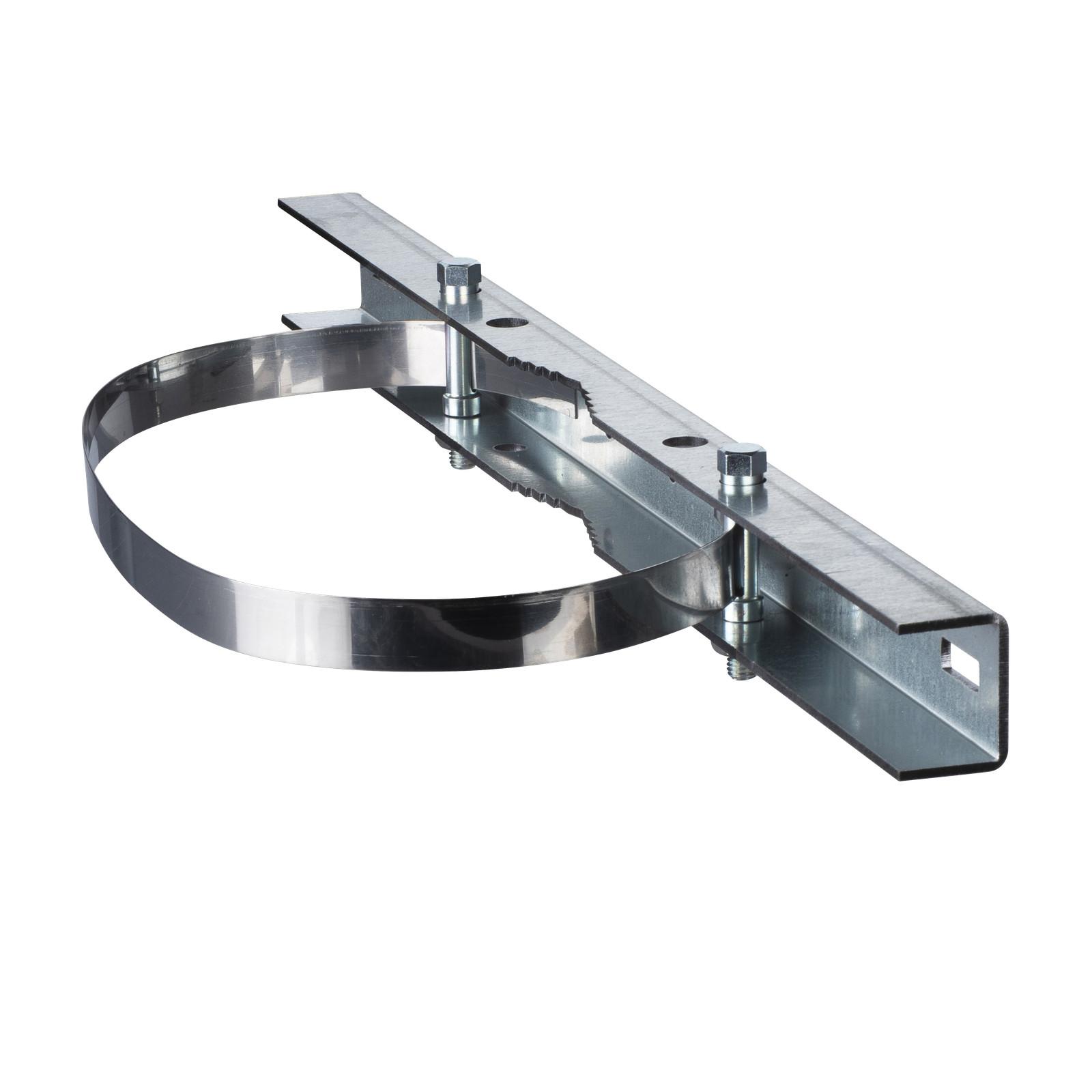 Post fixing device galvanized steel post diam. max 215mm load 100kg for PLM86