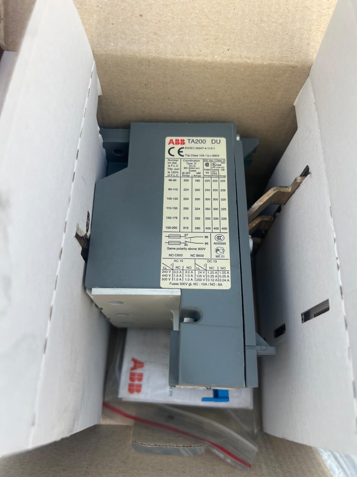 TA200DU-150 Thermal Overload Relay 110 ... 150 A