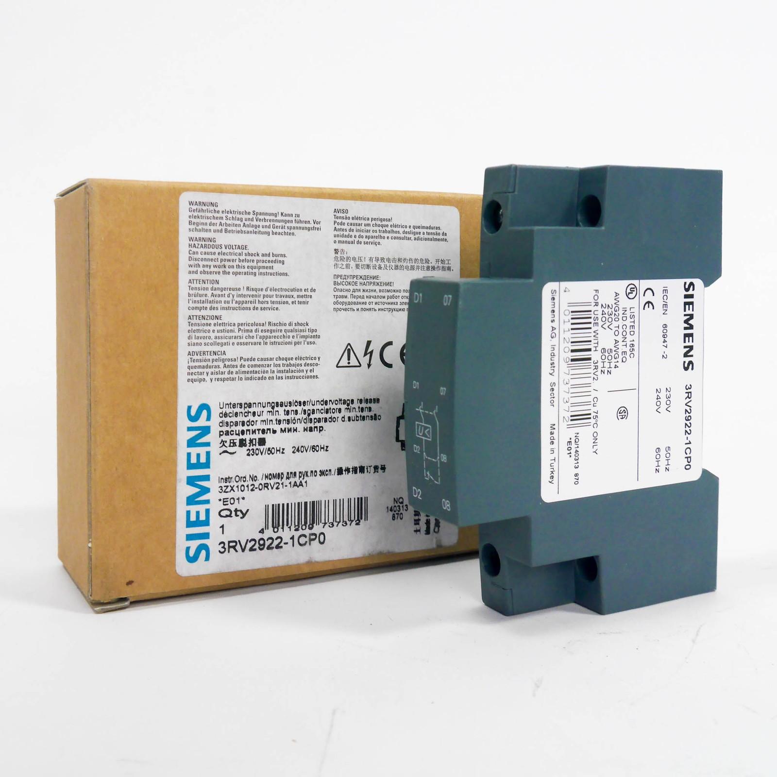 UNDERVOLTAGE RELEASE AC 240V/60HZ 2NO