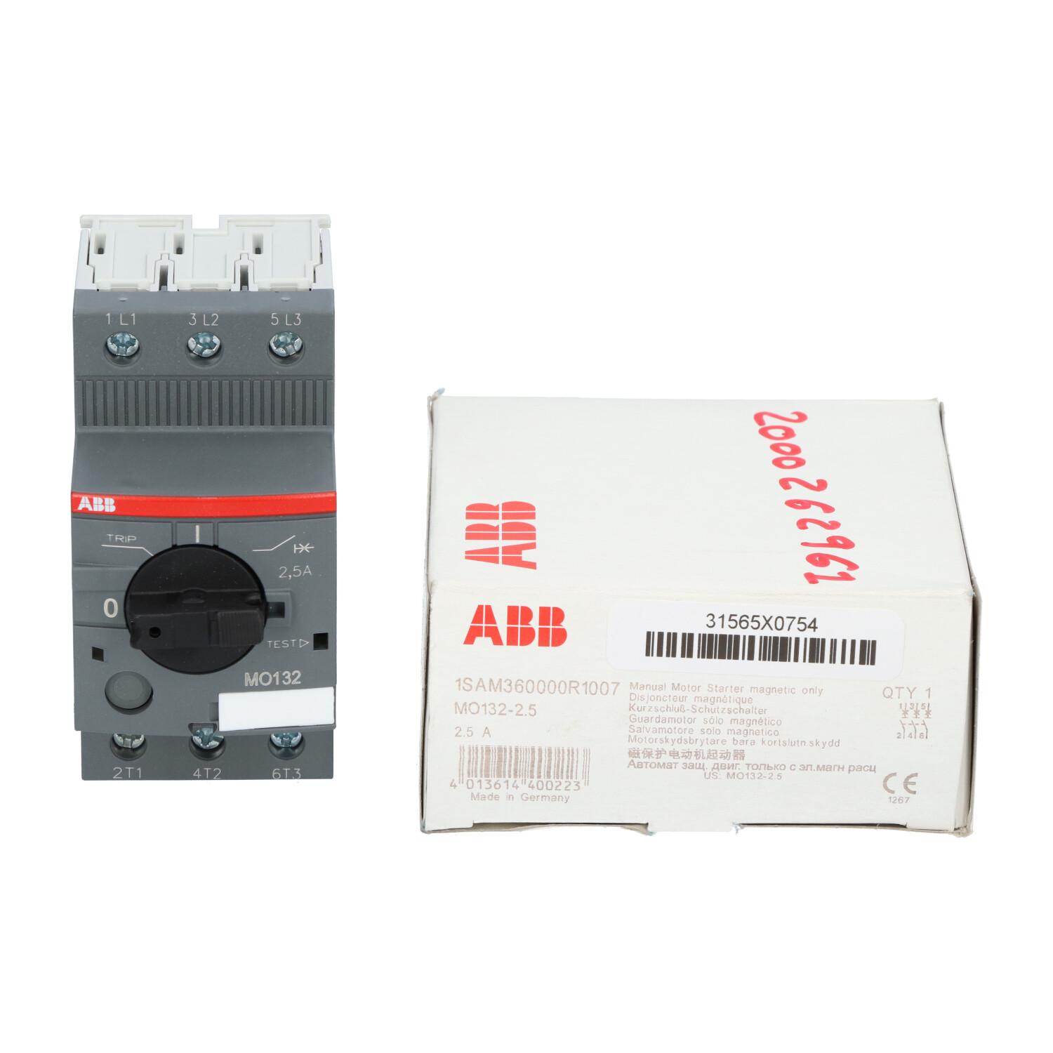 MO132-2.5 Manual Motor Starter Magnetic Only 2.5 A