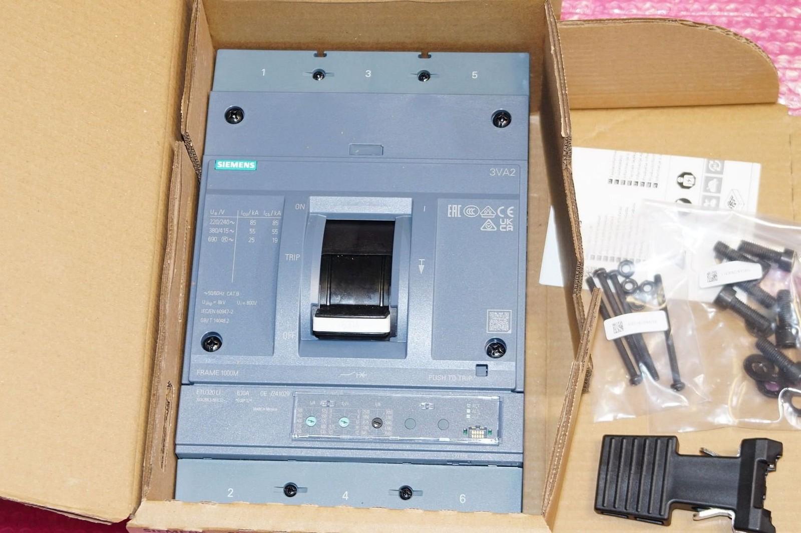 BRKR 3VA25 3P 630A 55KA ETU3-LI NUT