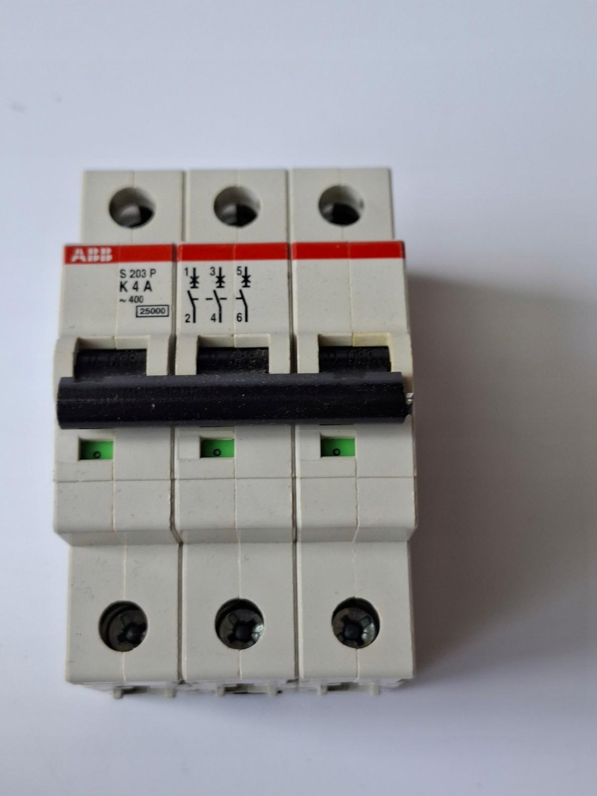 S203P-K4 Miniature Circuit Breaker - 3P - K - 4 A