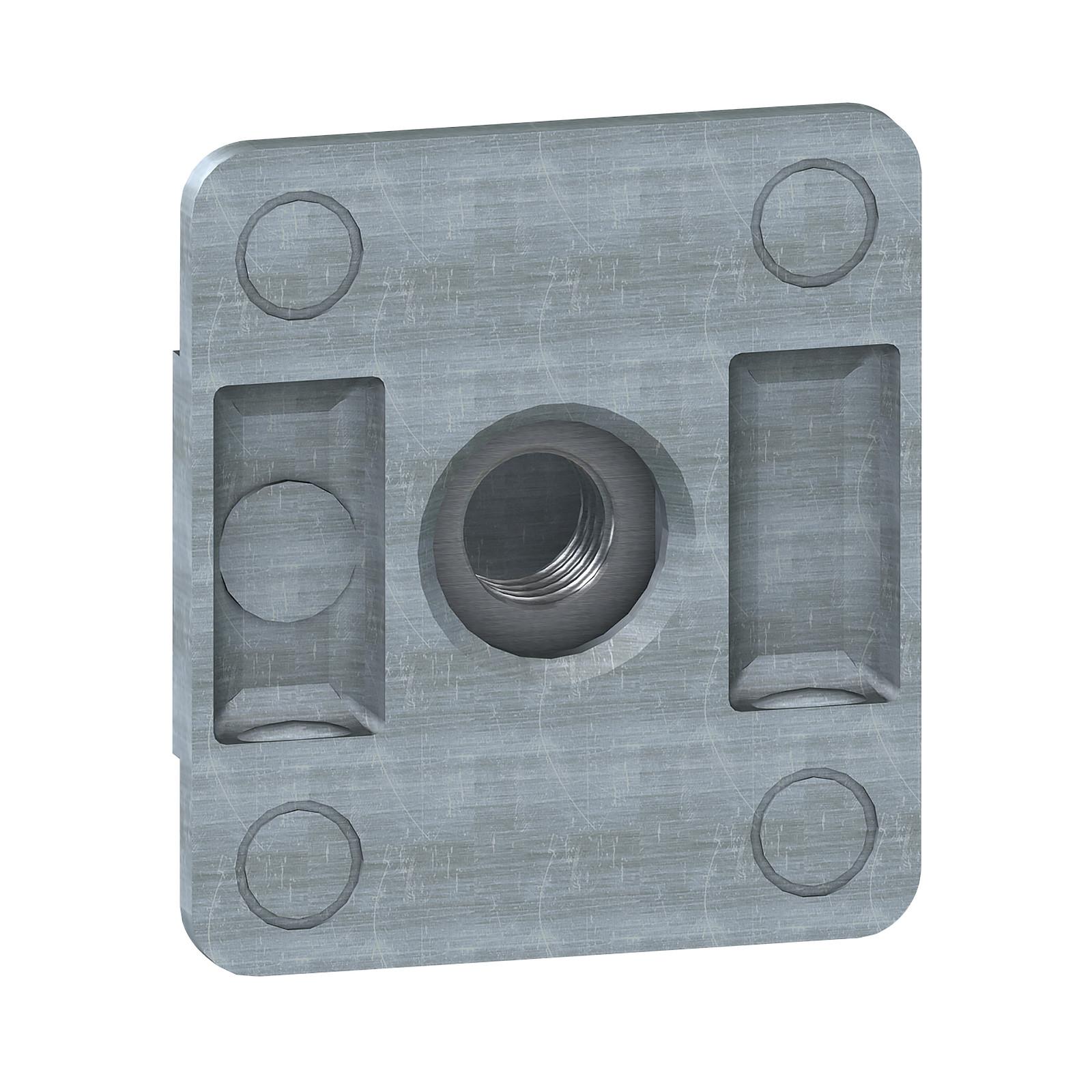 Serrated quarter-turn sliding nut - M8. Supply: 10 units