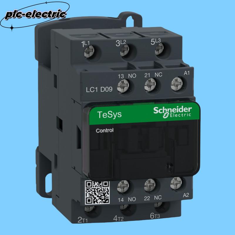 IEC contactor, TeSys Deca, nonreversing, 9A, 5HP at 480VAC, up to 100kA SCCR, 3 phase, 3 NO, 277VAC 50/60Hz coil, open style