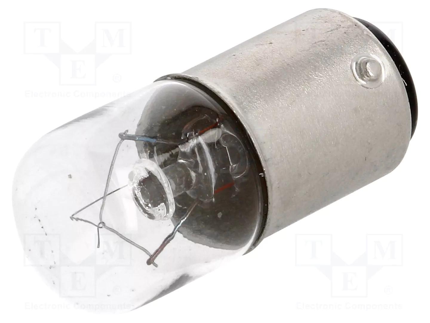 INCANDESCENT LAMPS, 24V, BA15D, 5W,