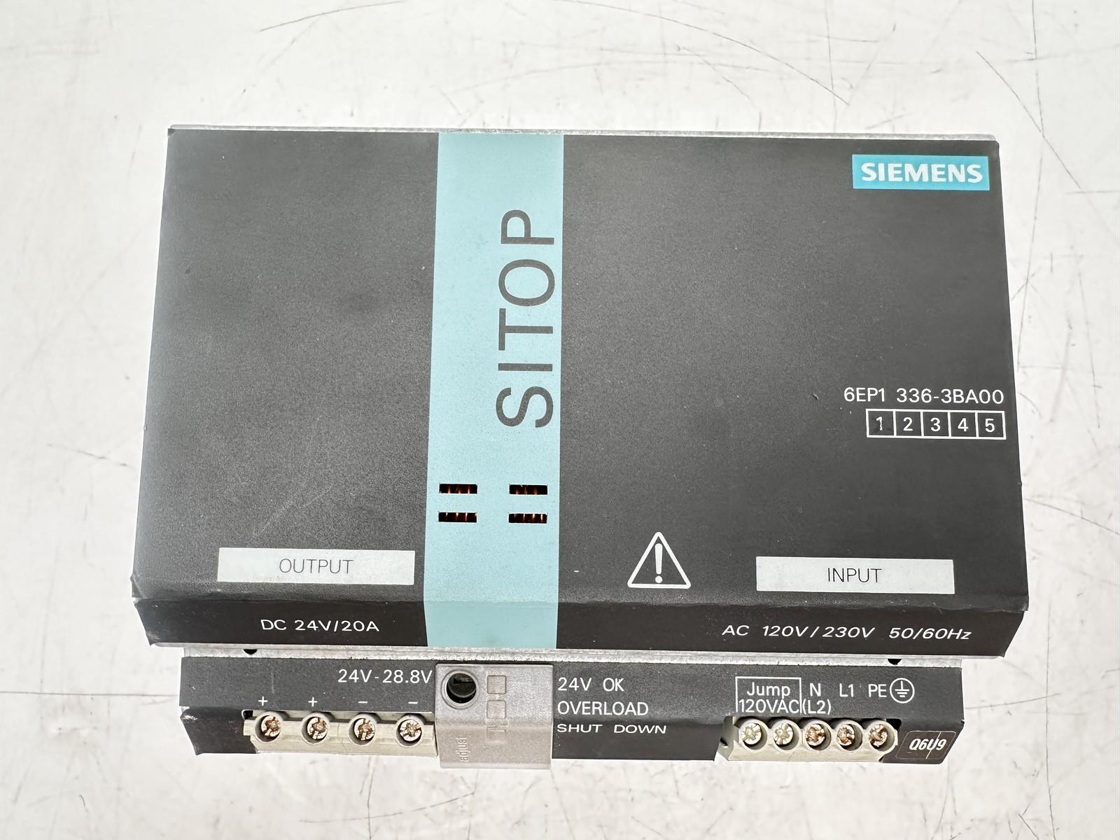 SITOP PS AC 120/230V, DC 24V, 20A