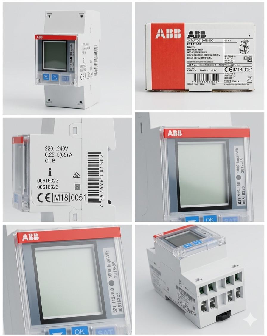 B21 112-100, Energy meter'Steel', Modbus RS485, Single-phase, 5 A