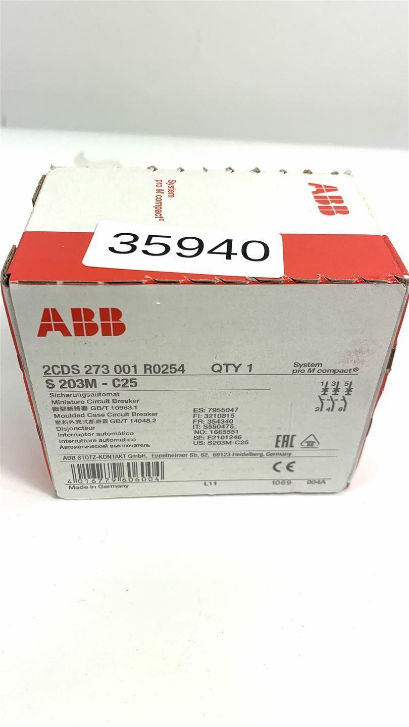 S203M-C25 Miniature Circuit Breaker - 3P - C - 25 A