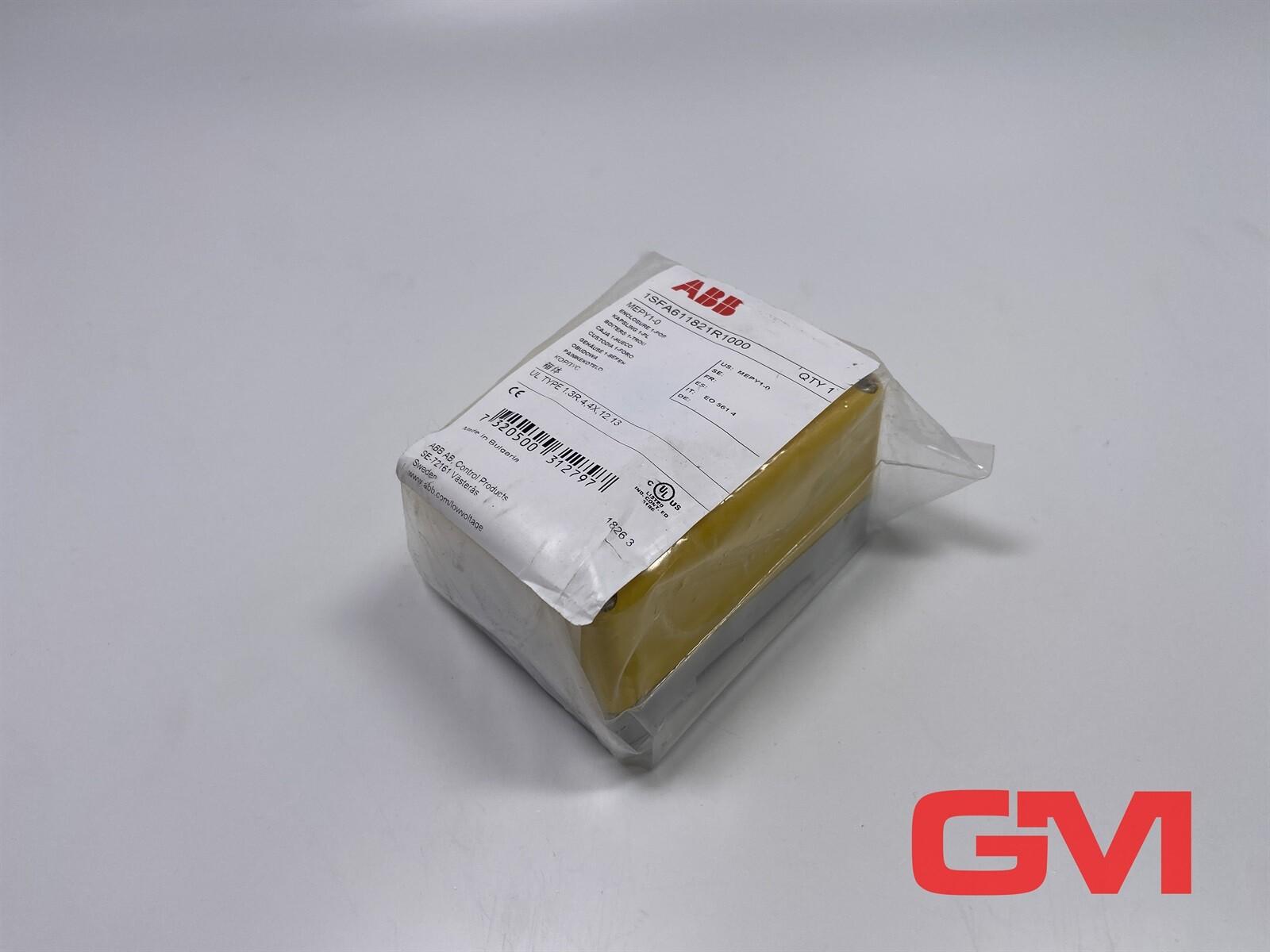 EMPTY PLASTIC ENCL 1-HOLE YEL