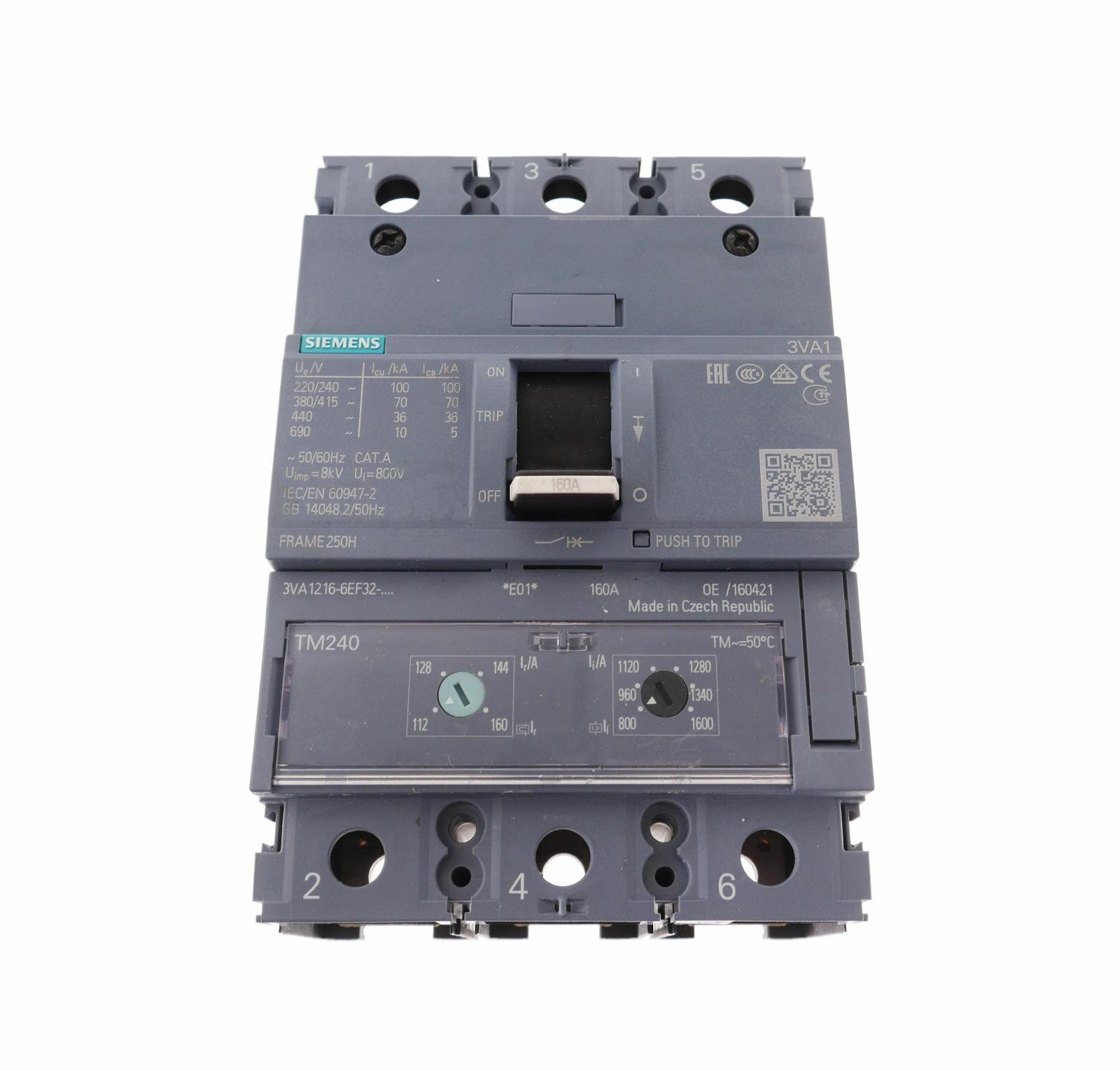 BRKR 3VA12 3P 160A 70KA ATAM NUT