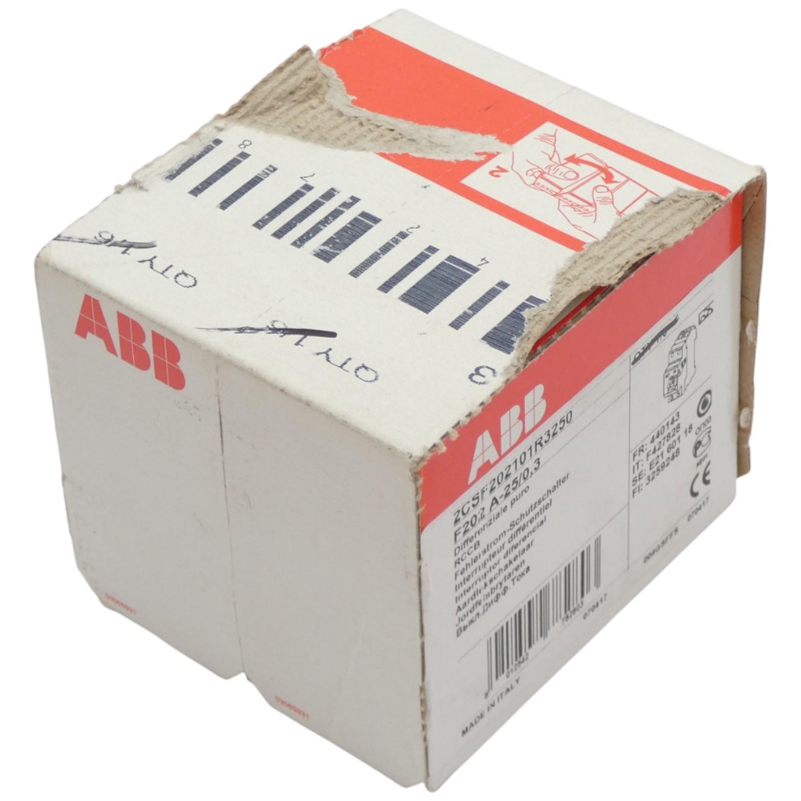 F202 A-25/0.3 Residual Current Circuit Breaker 2P A type 300 mA
