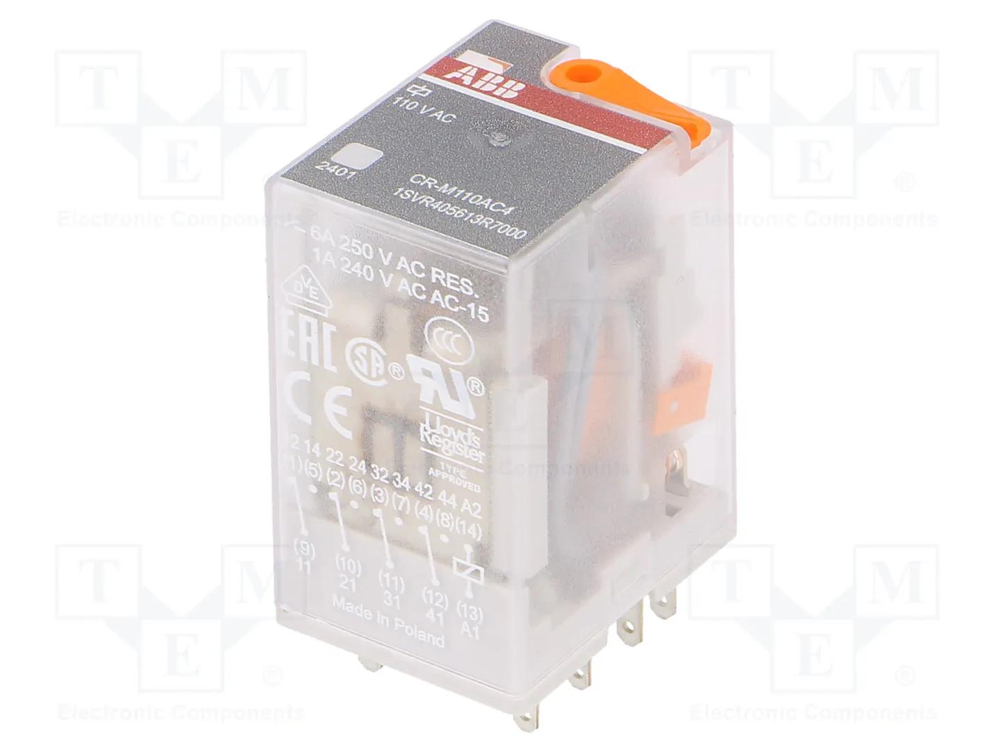 CR-M110AC4 PLUGGABLE RELAY