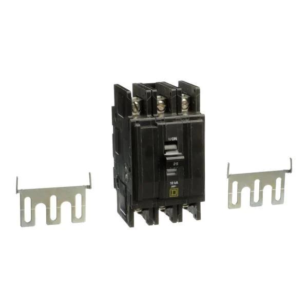 Mini circuit breaker, QOU, 25A, 3 pole, 240 VAC, 10kA