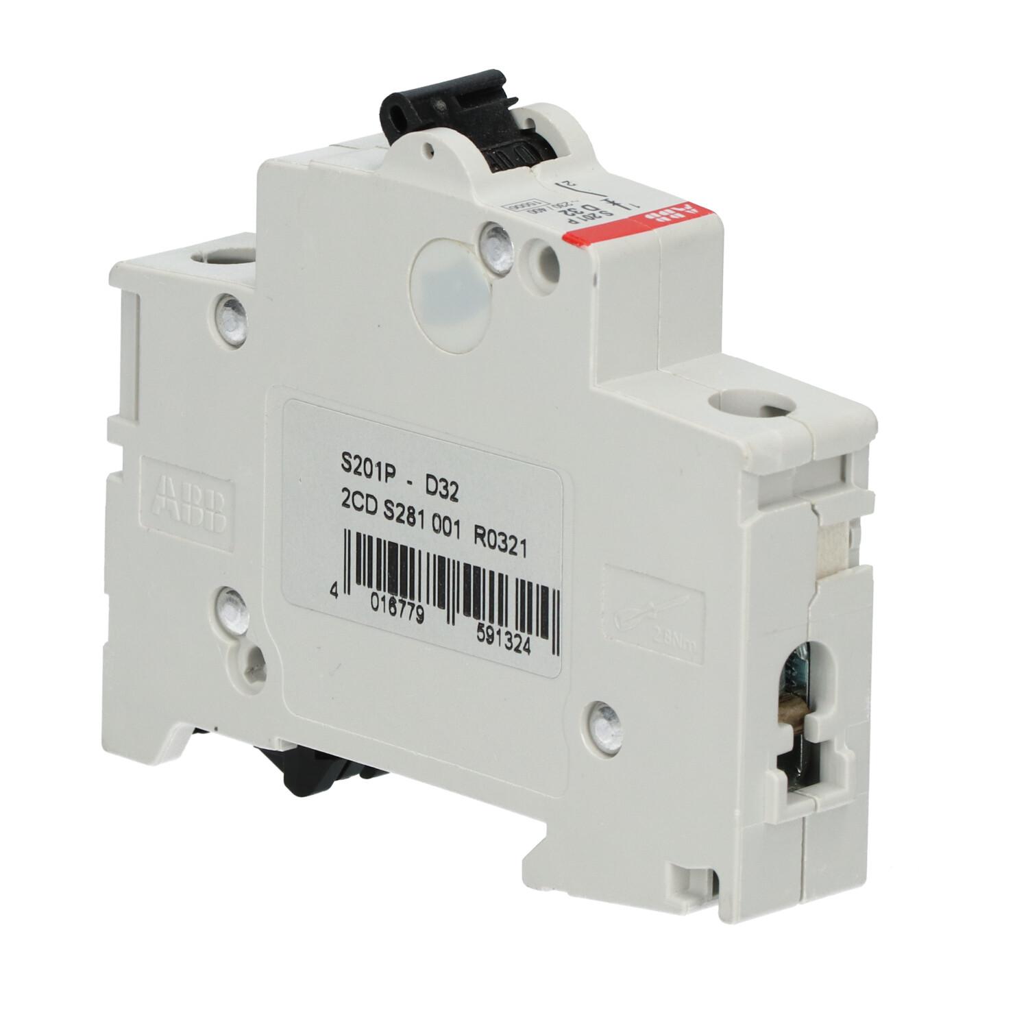 S201P-D32 Miniature Circuit Breaker - 1P - D - 32 A