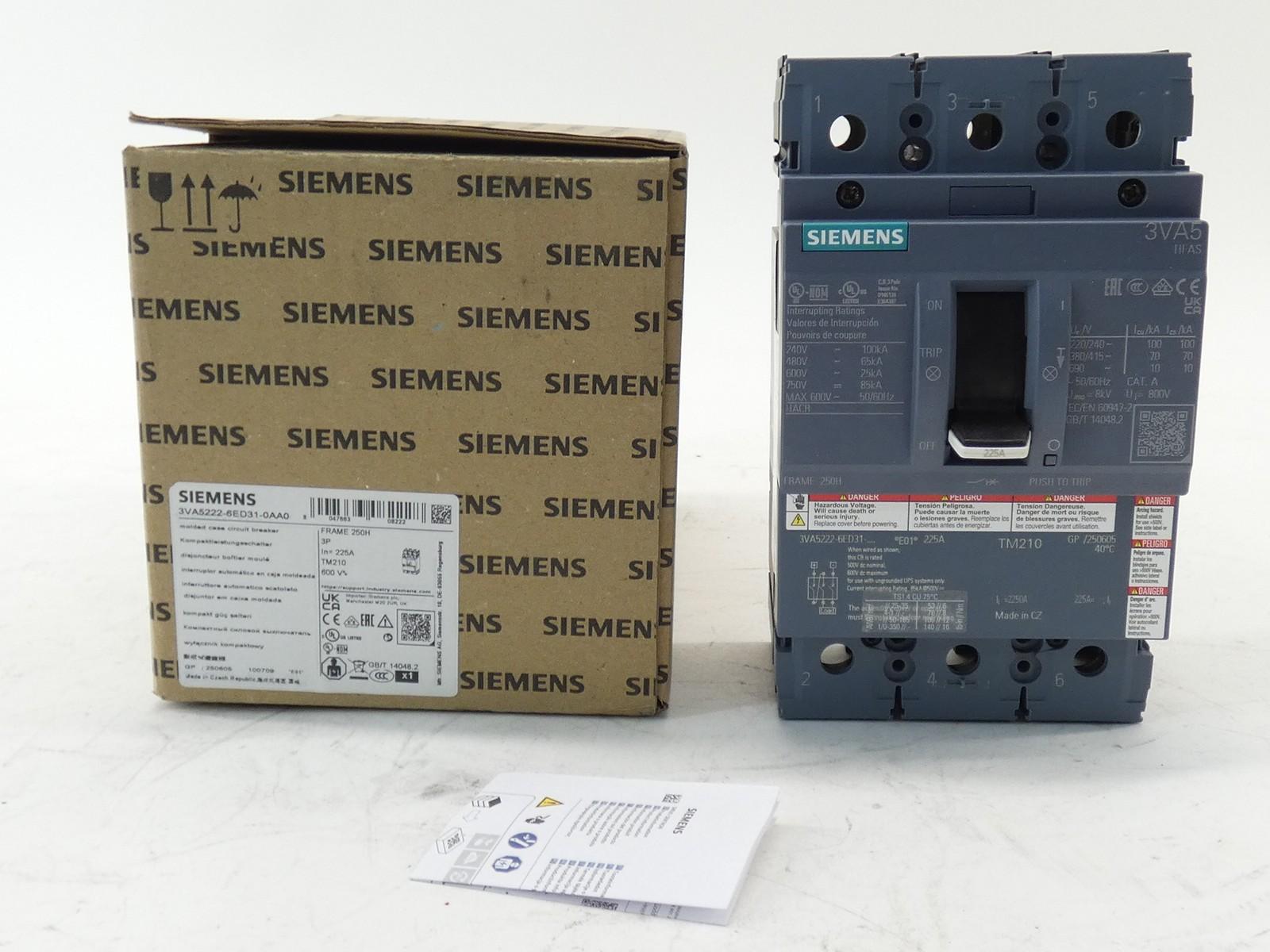 BRKR 3VA52 3P 225A 65KA FTFM