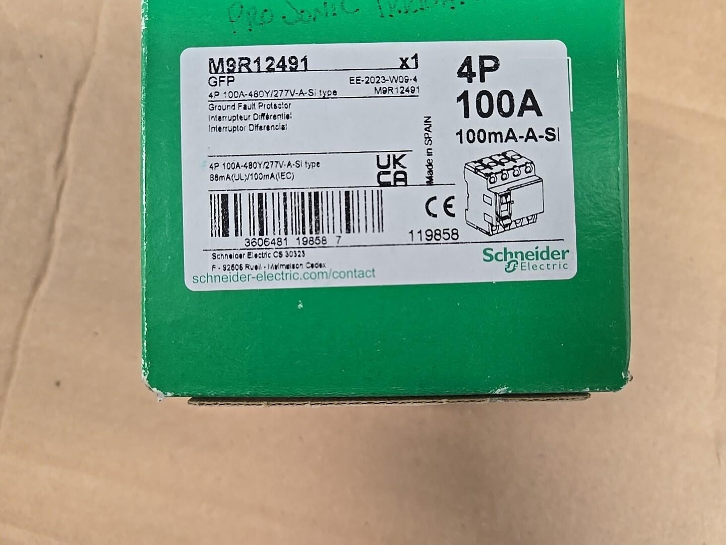 Residual current circuit breaker (RCCB), Multi9 GFP, 4P, 100A, A-SI type, 86mA