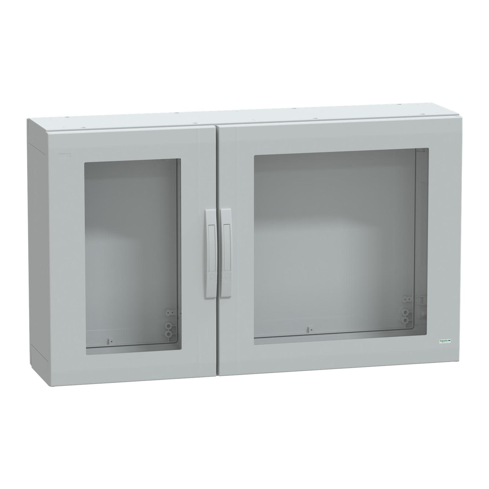 Floor standing polyester enclosure, Thalassa PLA, glazed door, completely sealed, 750x1250x320mm, IP65, IK08