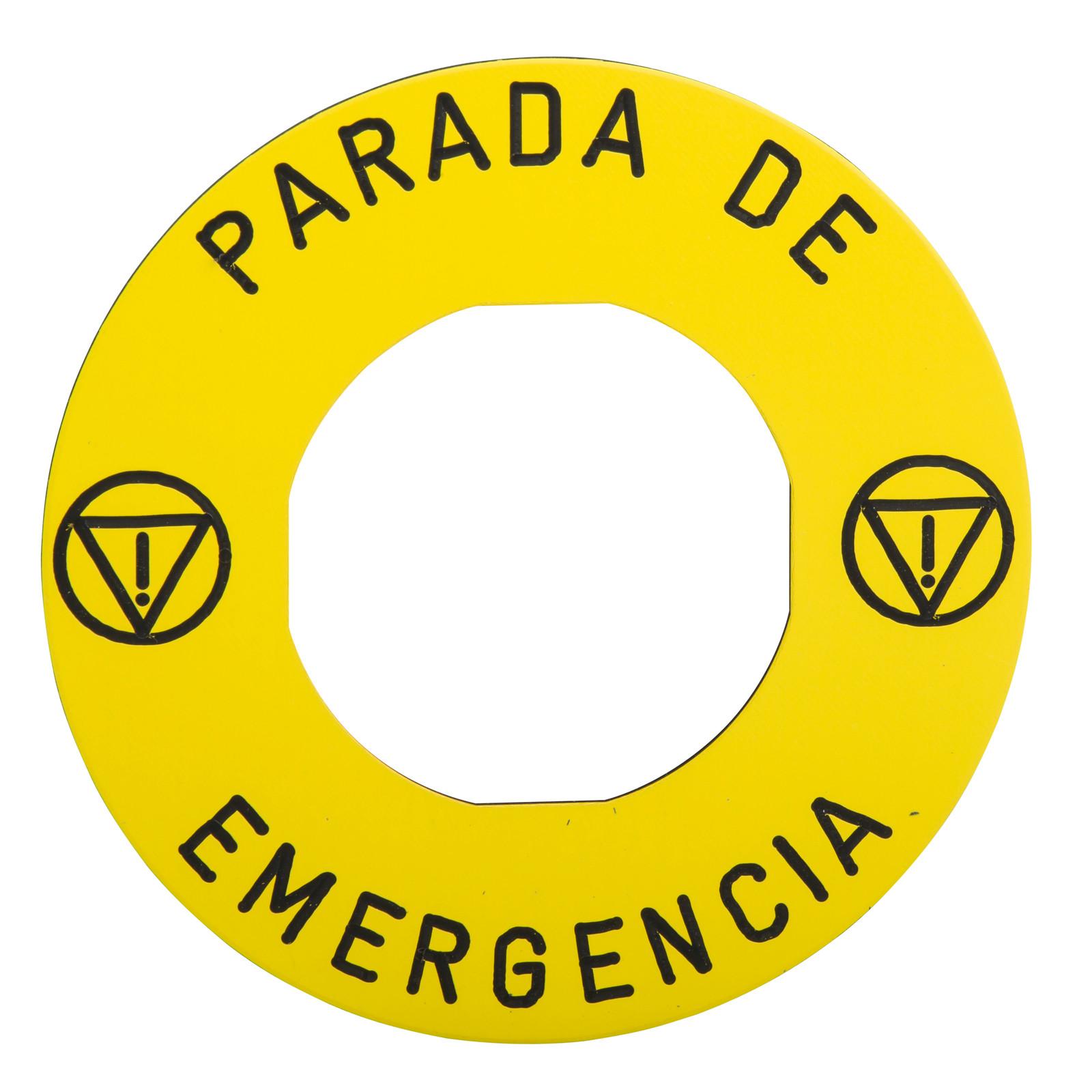 Box of 10 ZBY9430T ETIQUETTE JAUNE PARADA DE