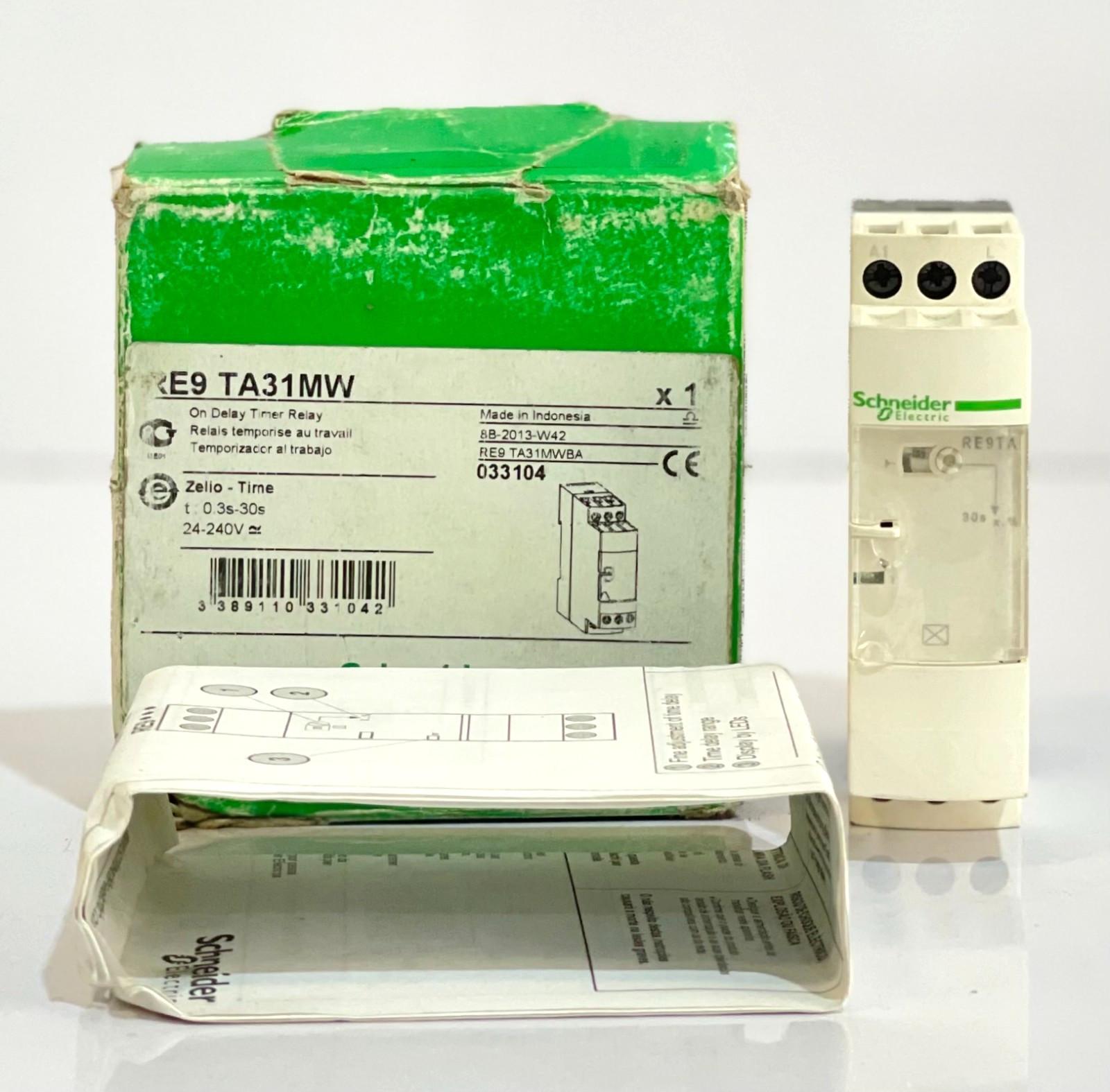 RE9 TA31MW ON DELAY TIMER RELAY 0.3-30S 24-240V LIVRAISON