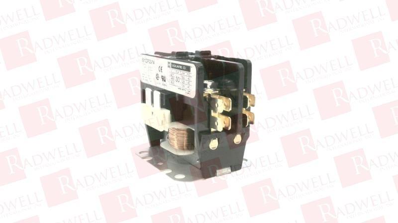 Contactor, Definite Purpose, 30A, 2 pole, 24/24VAC 50/60Hz coil, open