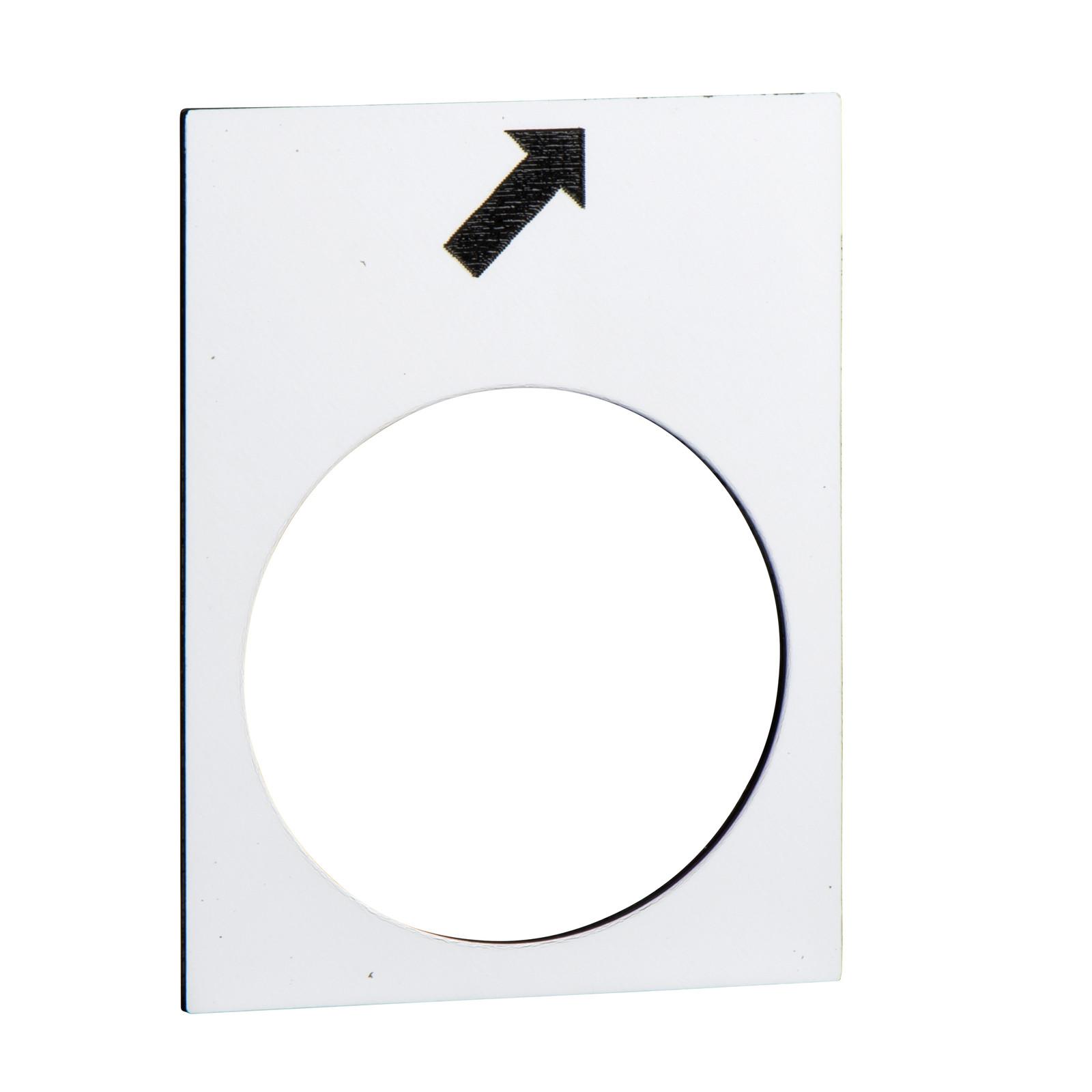 Box of 10 ZB2BY4963 ETIQ 30X40MM BLC Avant PV