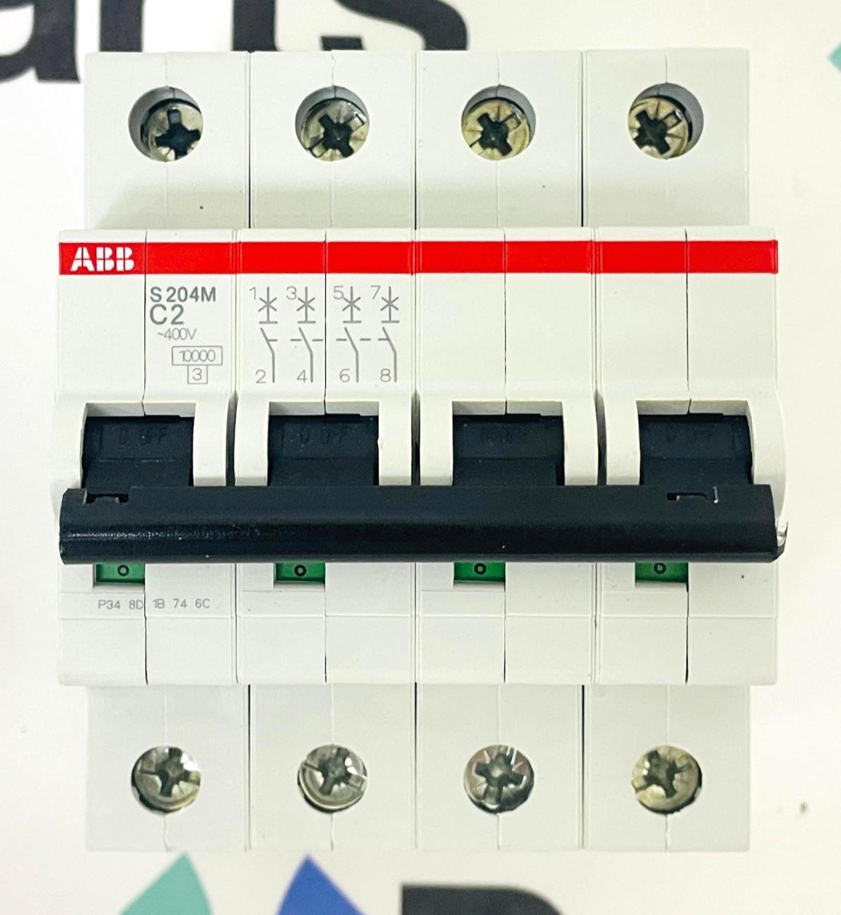 S204M-C2 Miniature Circuit Breaker - 4P - C - 2 A