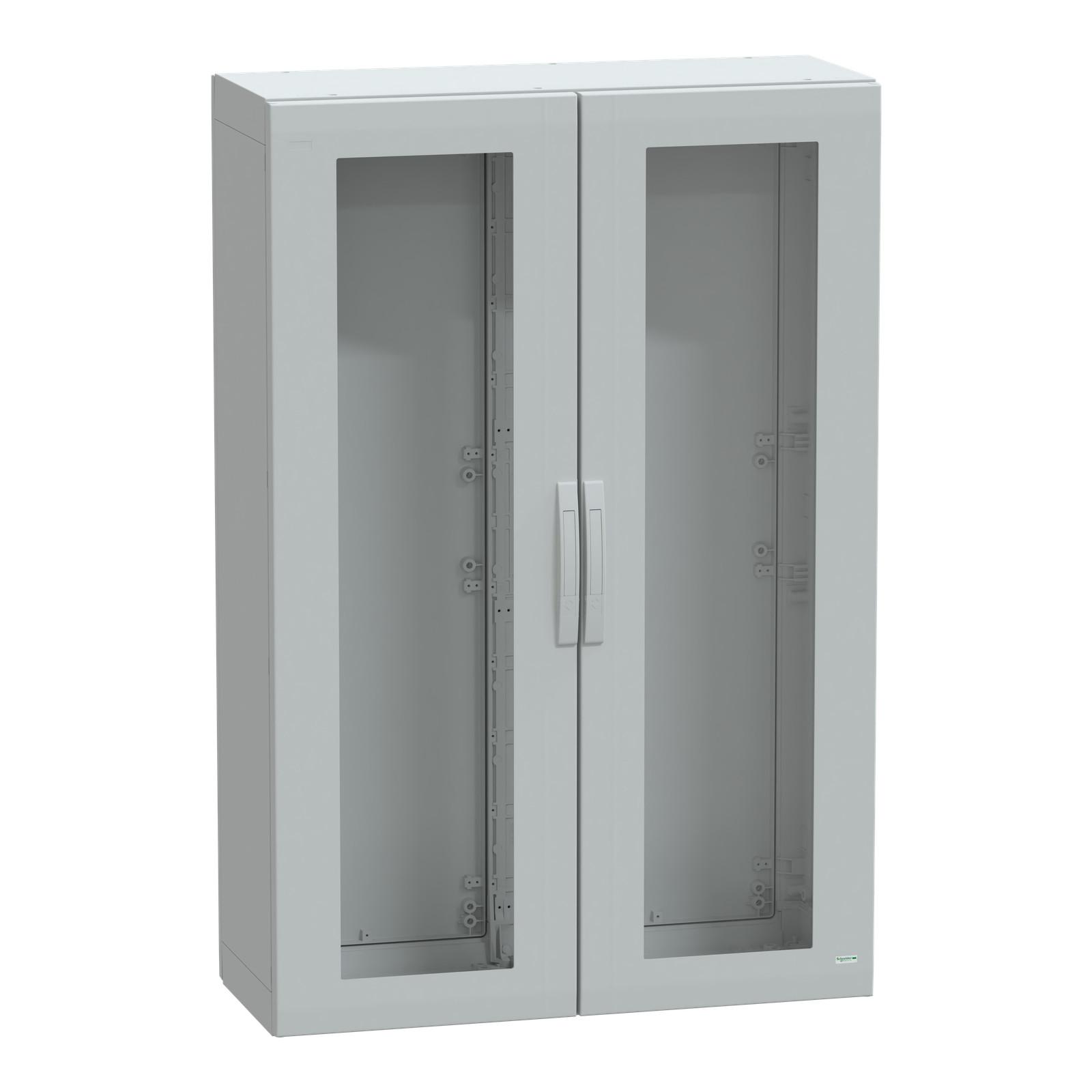 Floor standing polyester enclosure, Thalassa PLA, glazed door, completely sealed, 1500x1000x420mm, IP65, IK08