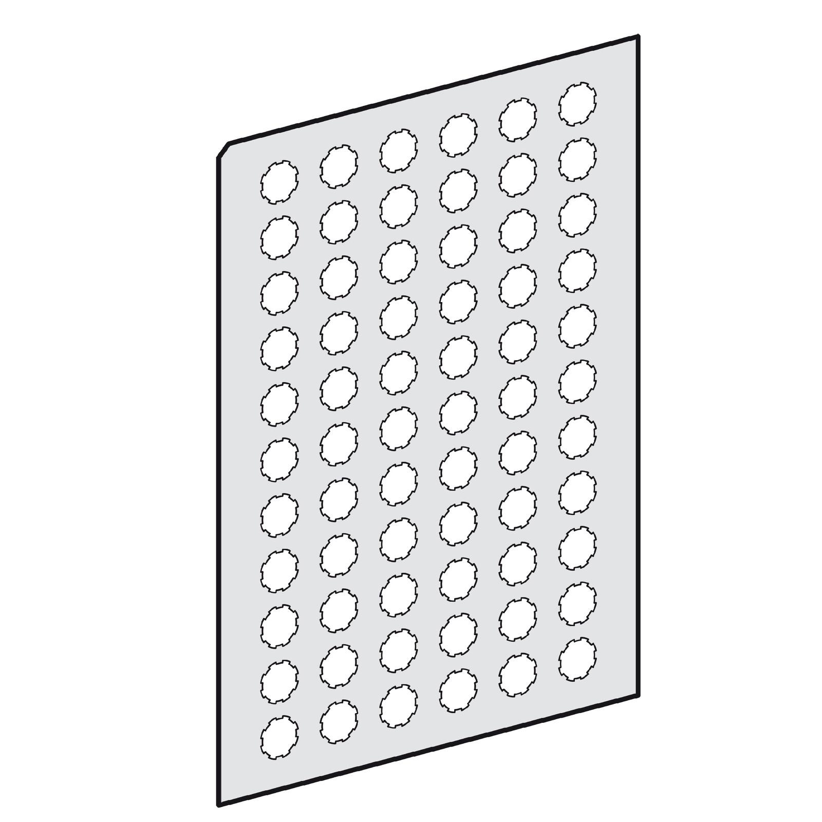 Harmony XB5, Harmony XB4, sheet of 66 self adhesive unmarked legends