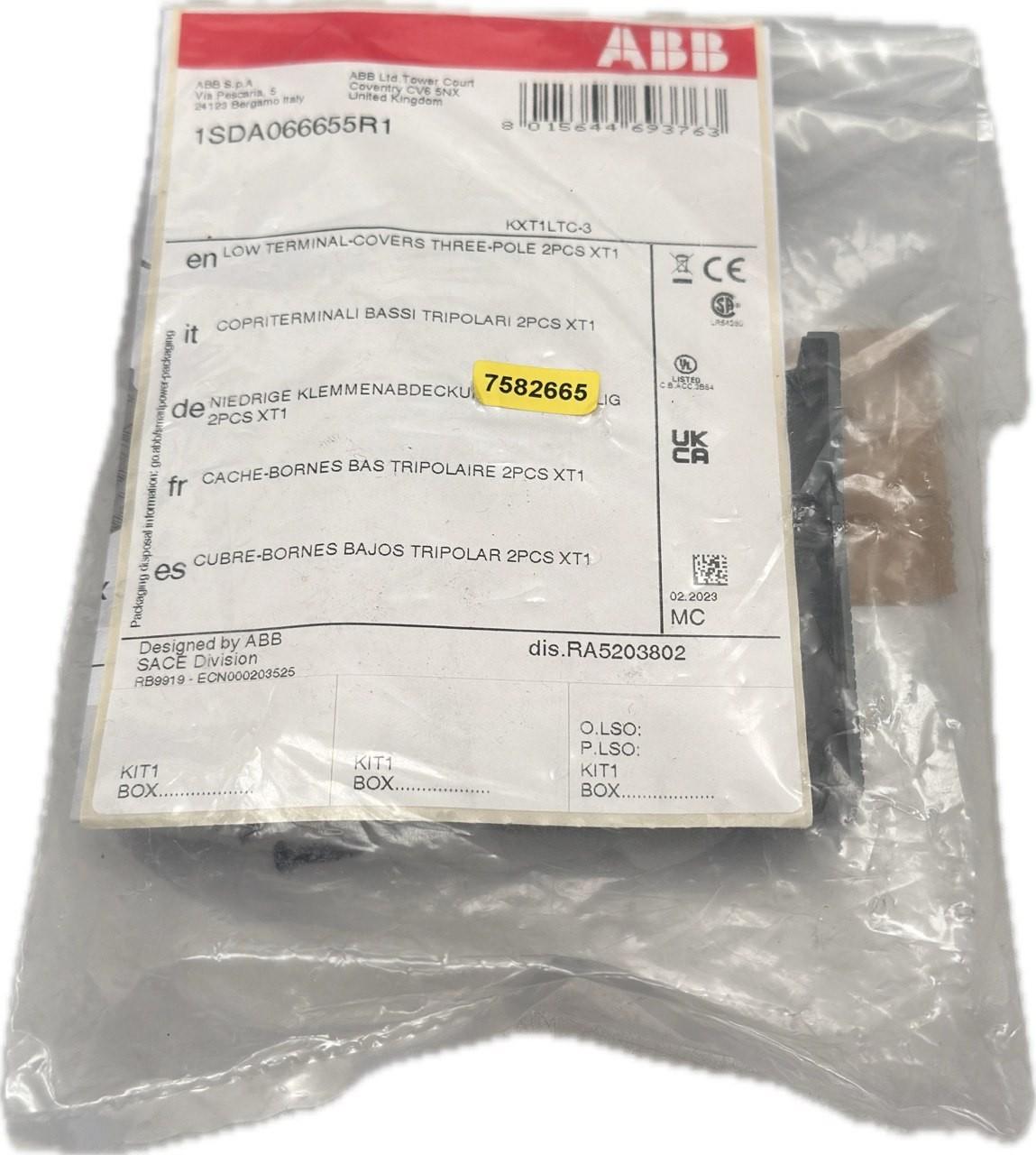LTC XT1 3p TERMINAL COVERS LOW 2pcs