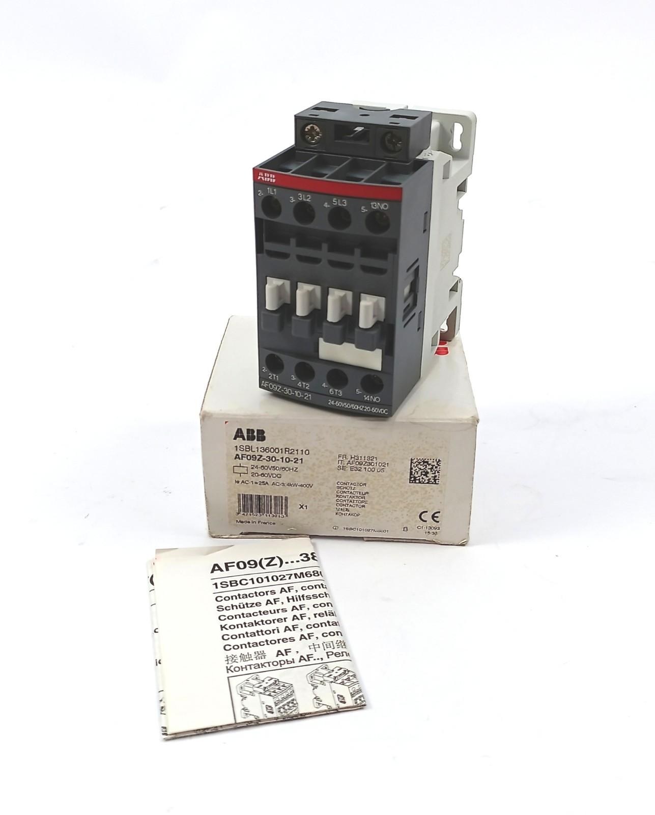 AF09Z-30-10-21 24-60V50/60HZ 20-60VDC Contactor