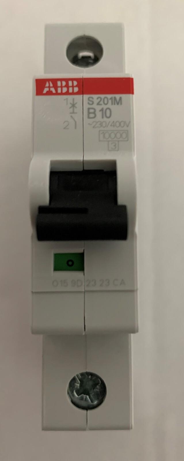 S201M-B10 Miniature Circuit Breaker - 1P - B - 10 A