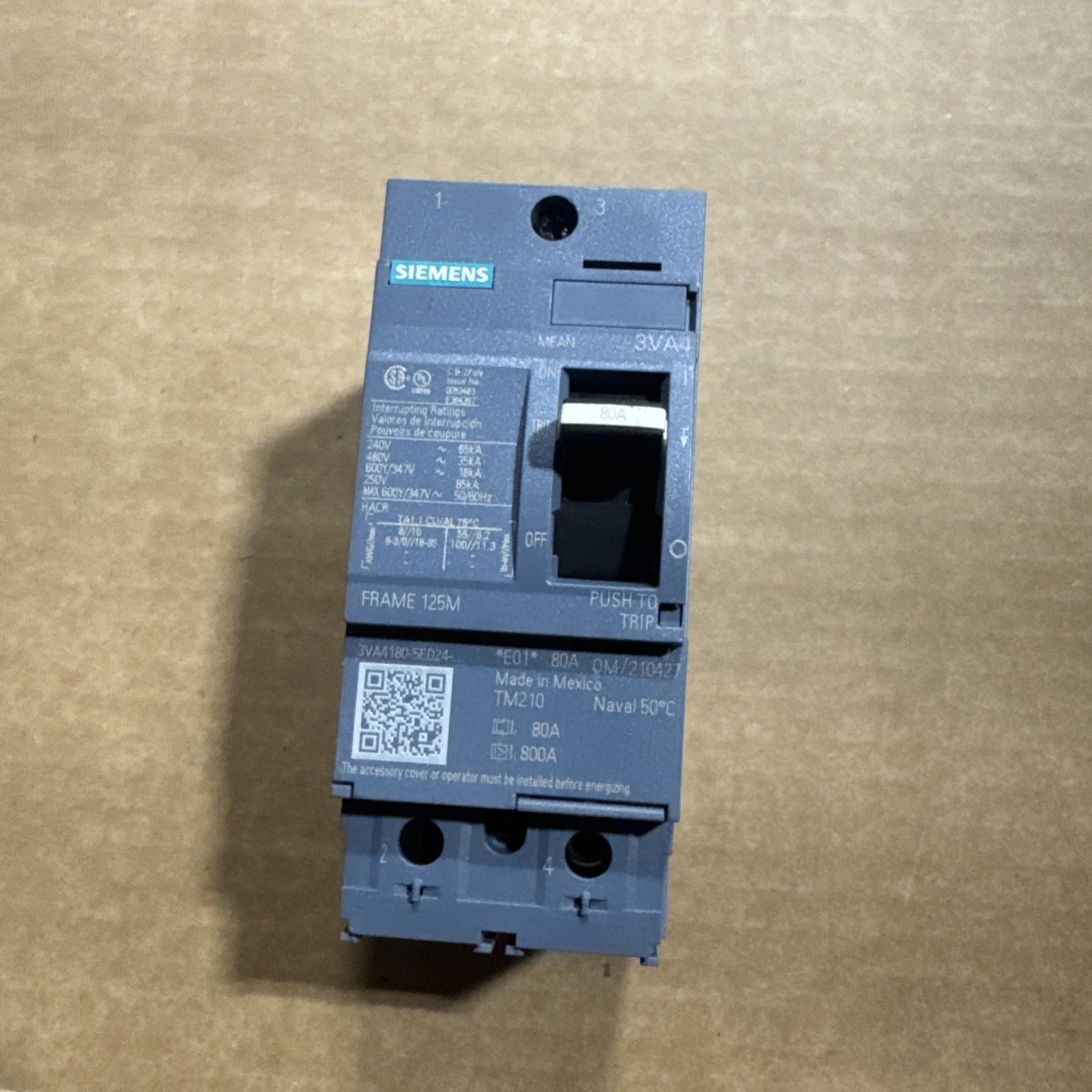 BRKR 3VA41 2P 80A 35KA FTFM LD LUG
