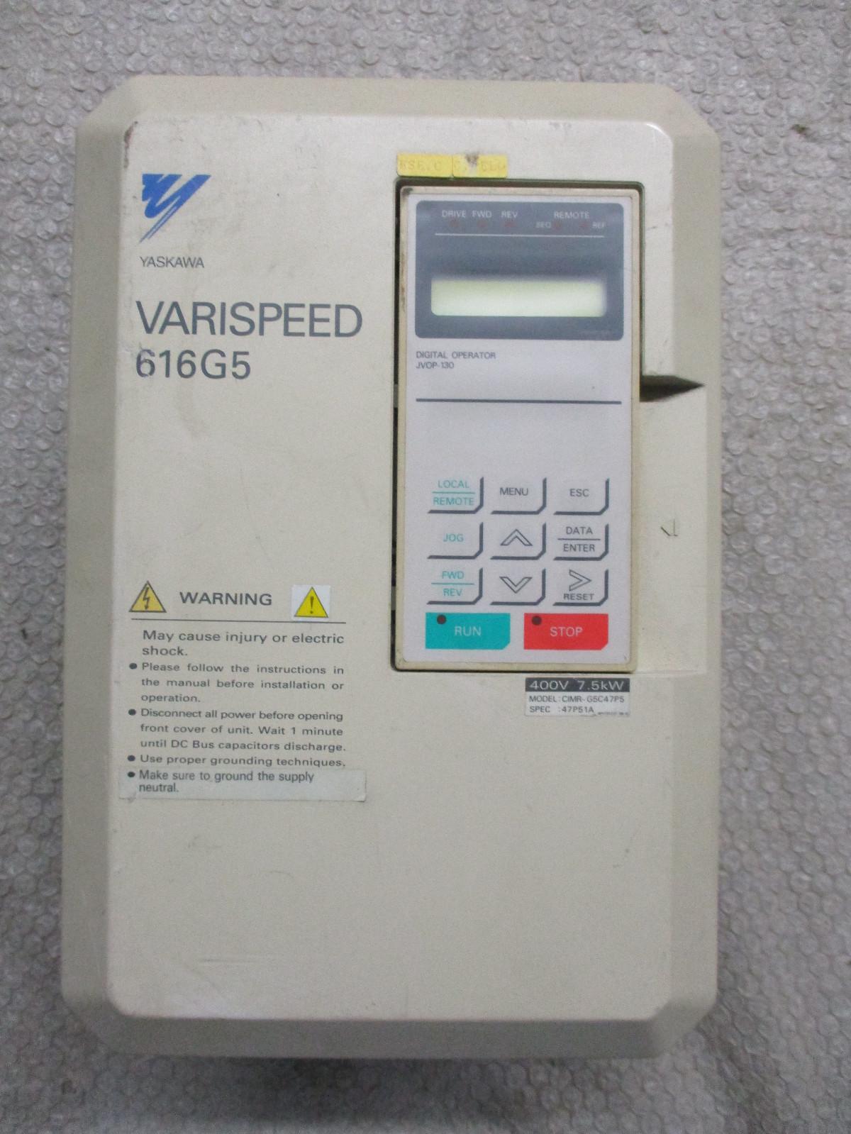 CIMR-P5E47P5 Varispeed 616G5 AC Drive 380-460VAC 18A 14KVA