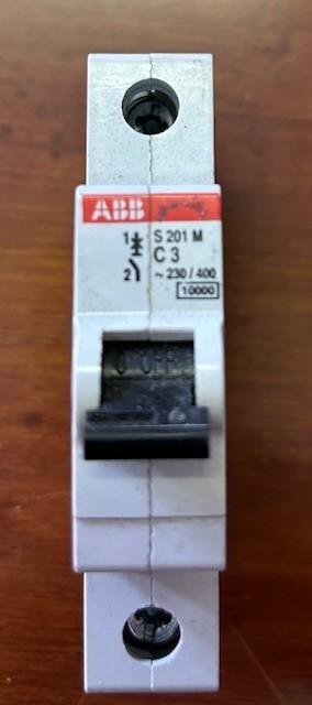 S201M-C3 Miniature Circuit Breaker - 1P - C - 3 A