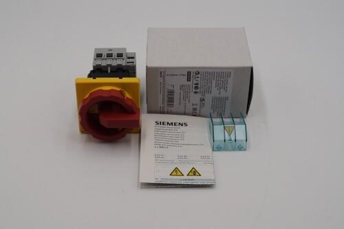 Main switch 3-pole Rated